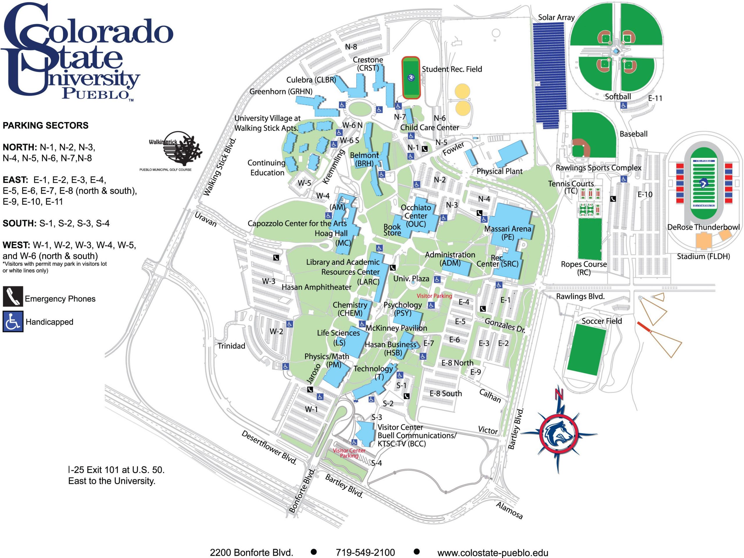 Colorado State University Fort Collins Campus Map 