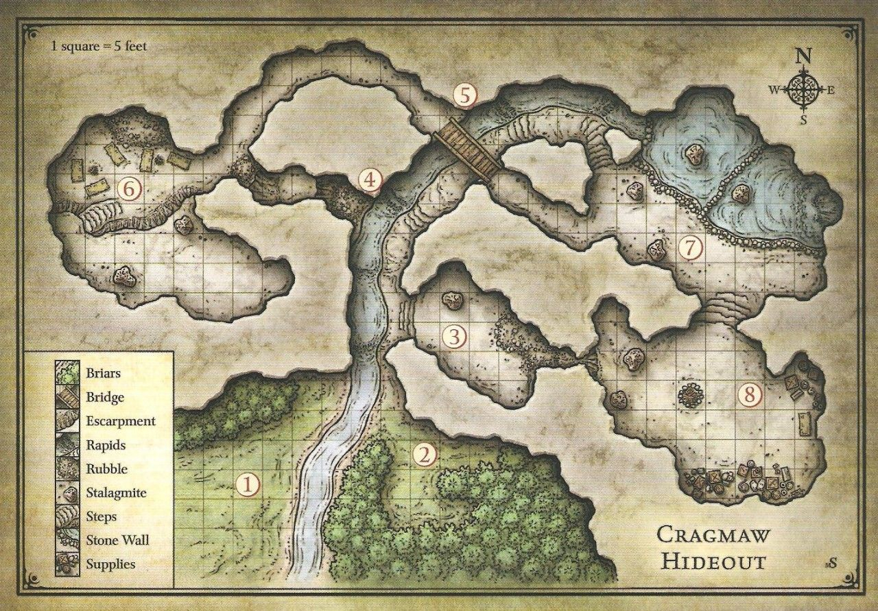 Cragmaw Hideout Dungeons And Dragons 5th Edition 