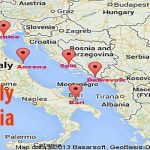 Croatia And Italy Map Metro Map