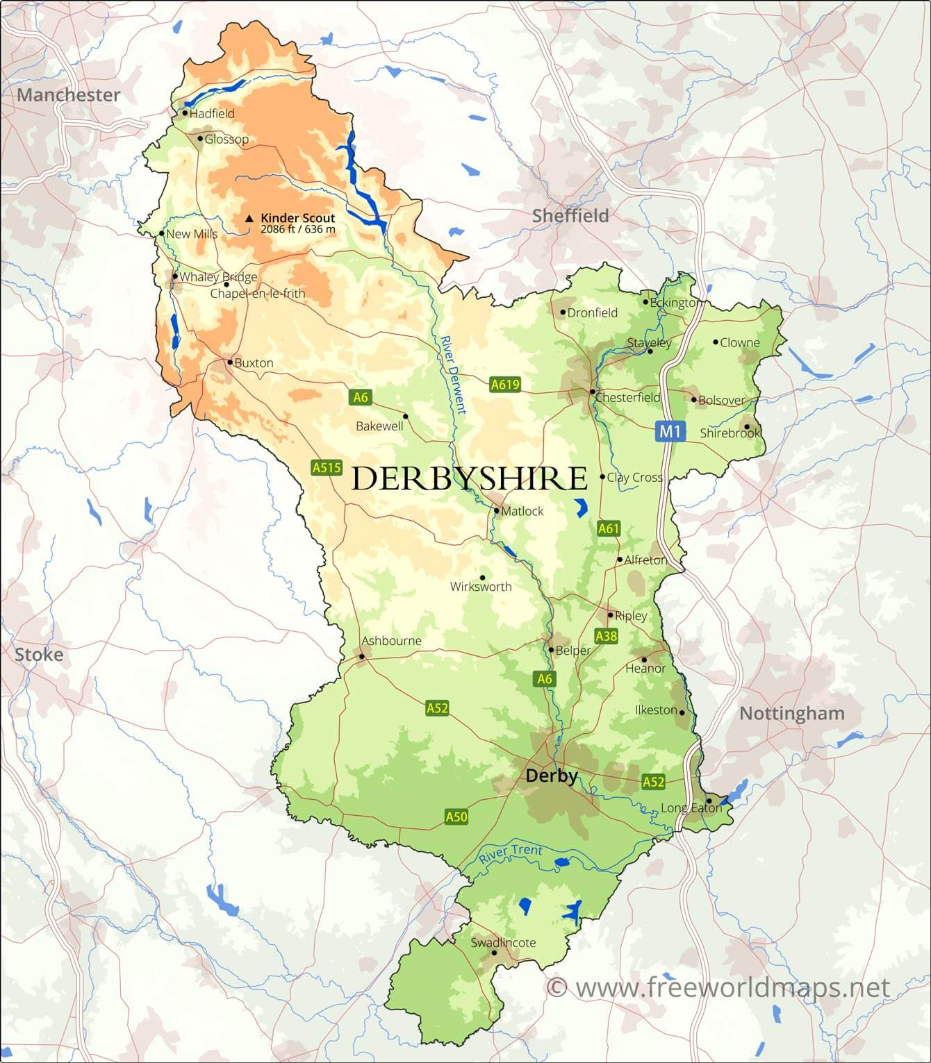 Derbyshire Maps
