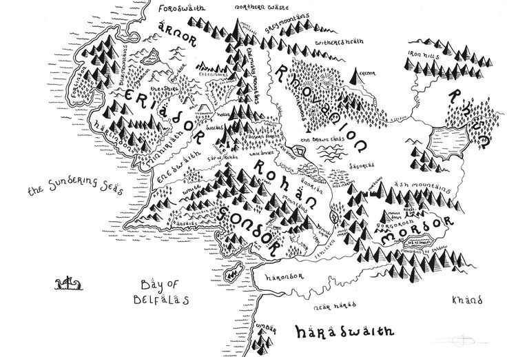 Detailed Middle Earth Map Svg Google Search Mapa Da 