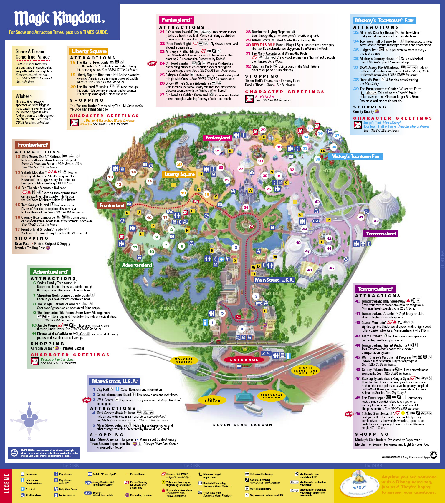 Disneys Magic Kingdom Map Disney039s Magic Kingdom 