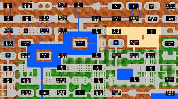 Download All Of The The Legend Of Zelda NES Game Maps