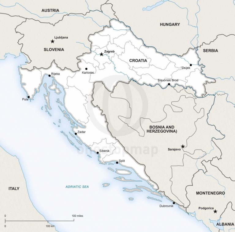 Dubrovnik Maps With Regard To Printable Map Of Croatia