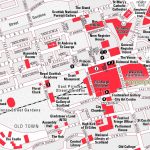 Edinburgh Map Princess Street Guide Map Showing Best
