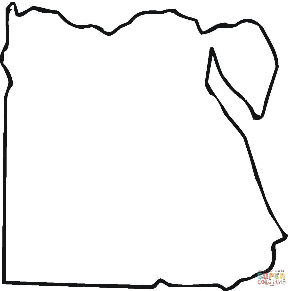 Egypt Map Outline Coloring Page Free Printable Coloring Egypt Map Outline Coloring Page Free Printable Coloring