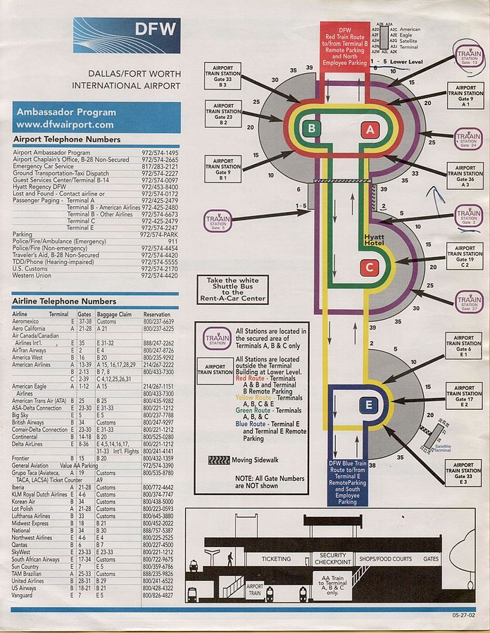 File DFW Airport Guide Map2002 jpg Wikipedia Airport 