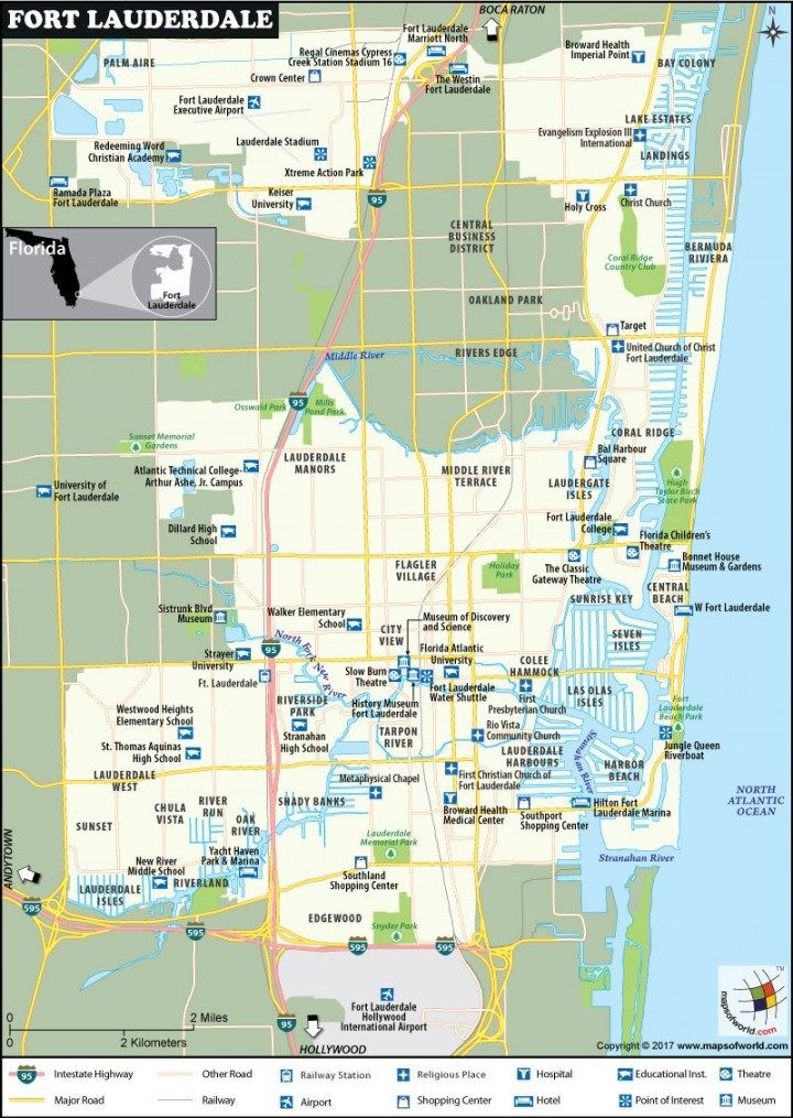 Fort Lauderdale Map floridamap floridacitymap 