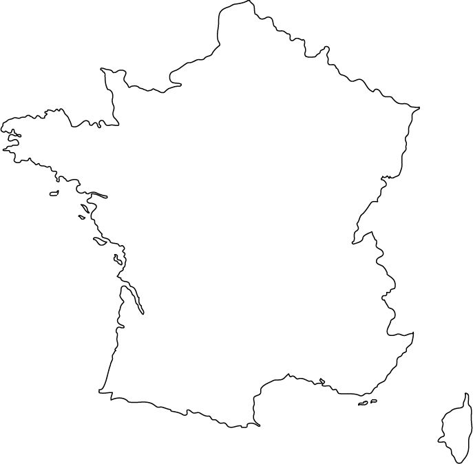 France Outline Map France Map France Tattoo France Drawing