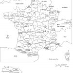 France Printable Blank Administrative District Royalty
