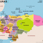 Free Honduras Map Map Of Honduras Free Map Of Honduras