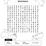 Free Printable Continents Word Search Download It At