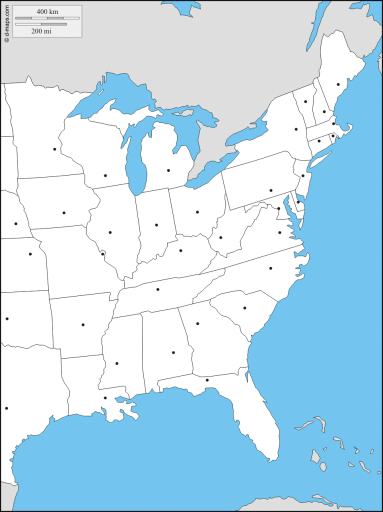 Free Printable Map Of The Eastern United States Free Printable Map Of The Eastern United States