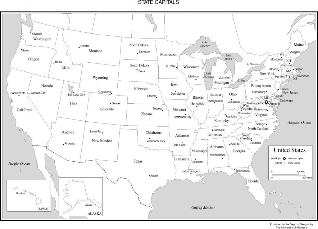 Free Printable United States Map With State Names And 