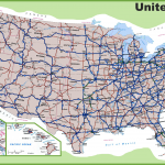 Free Road Map Of USA United States Of America