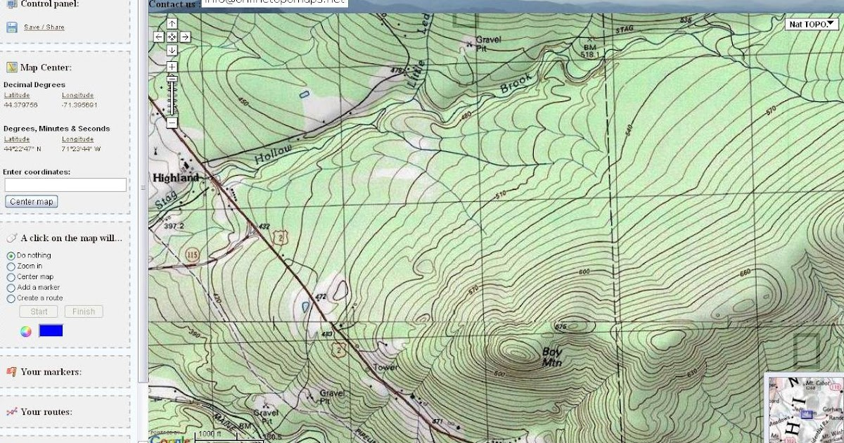 Free Topographic Maps And How To Read A Topographic Map