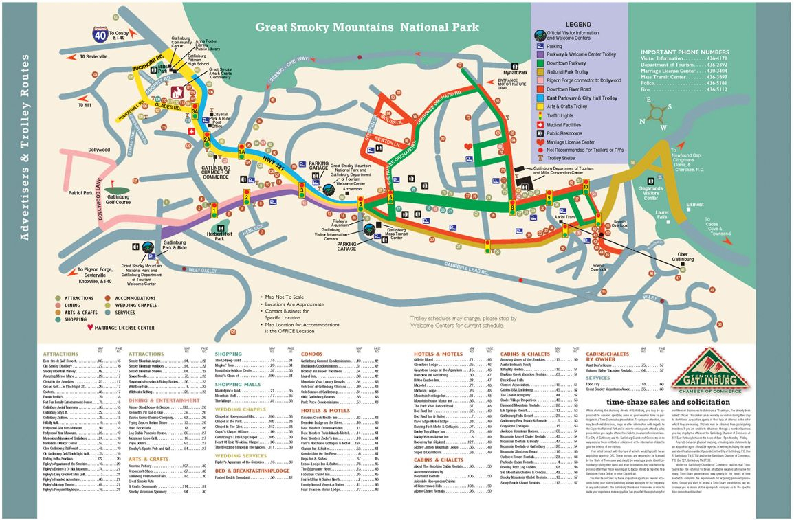 Gatlinburg Map Gatlinburg Map Tennessee Map Gatlinburg