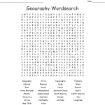 Geography Word Search Puzzles Printable Word Search