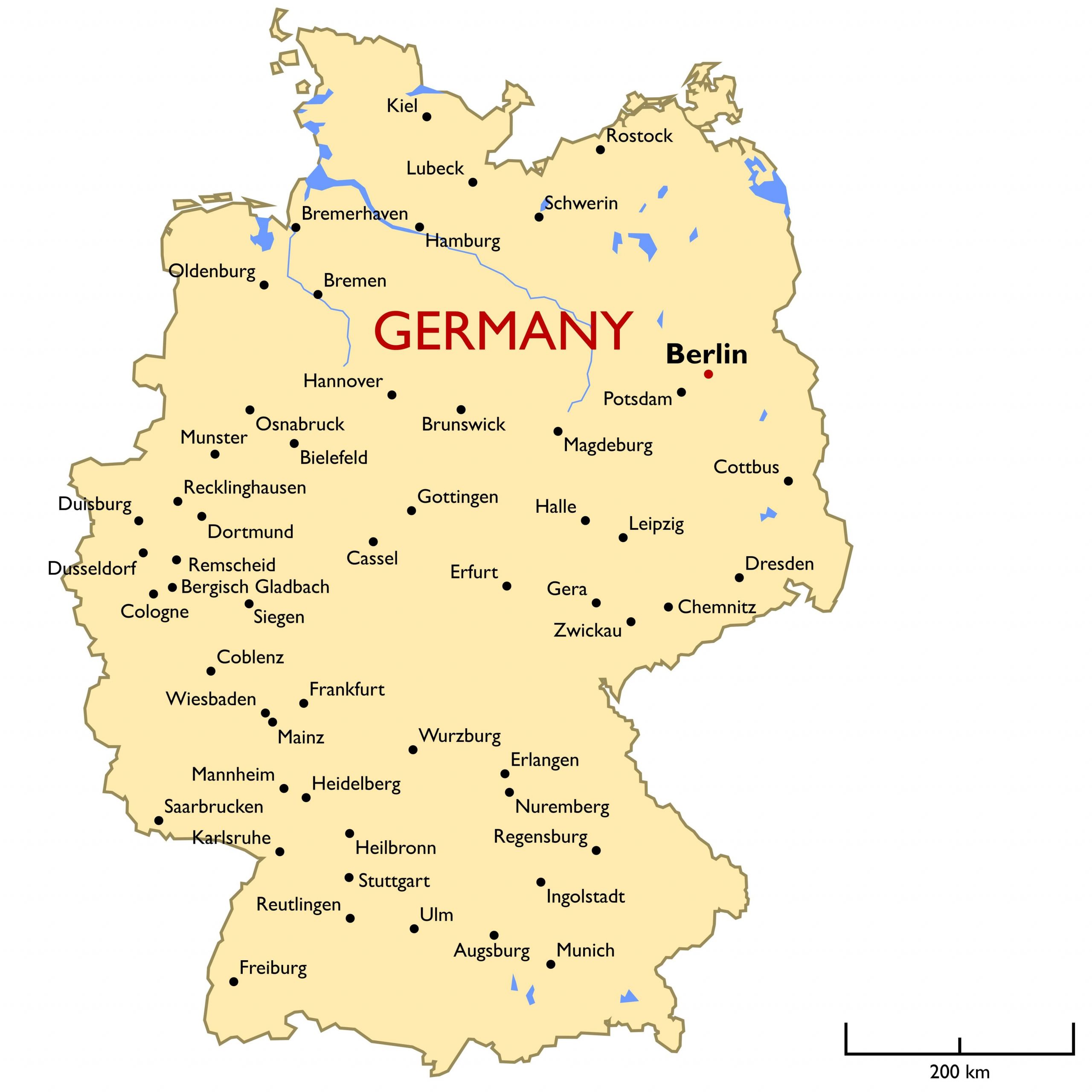 Germany Map Guide Of The World