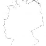 Germany Map Outline Blank Map Of Germany Western Europe