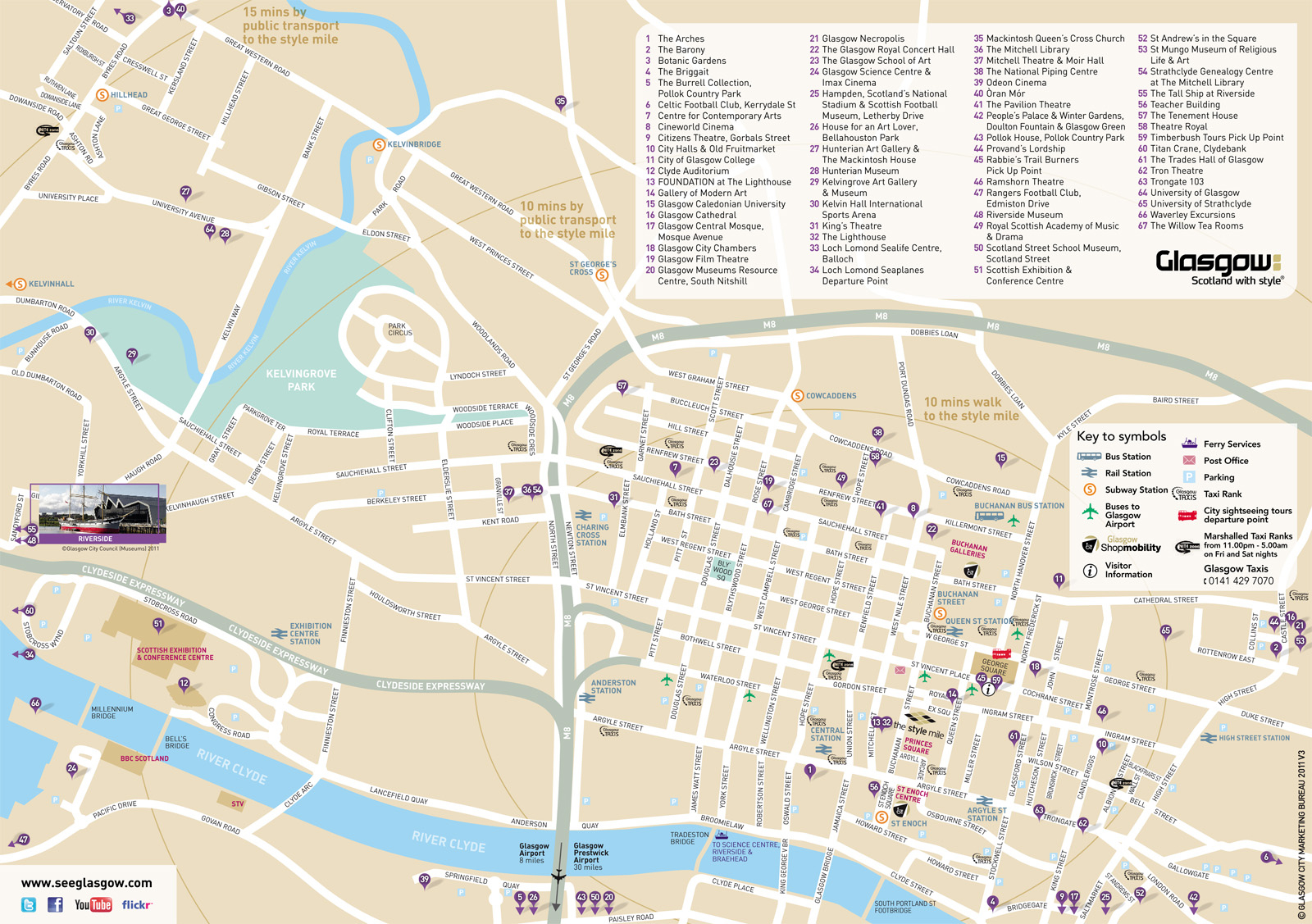 Glasgow Centre Map Carmunnock Community Council