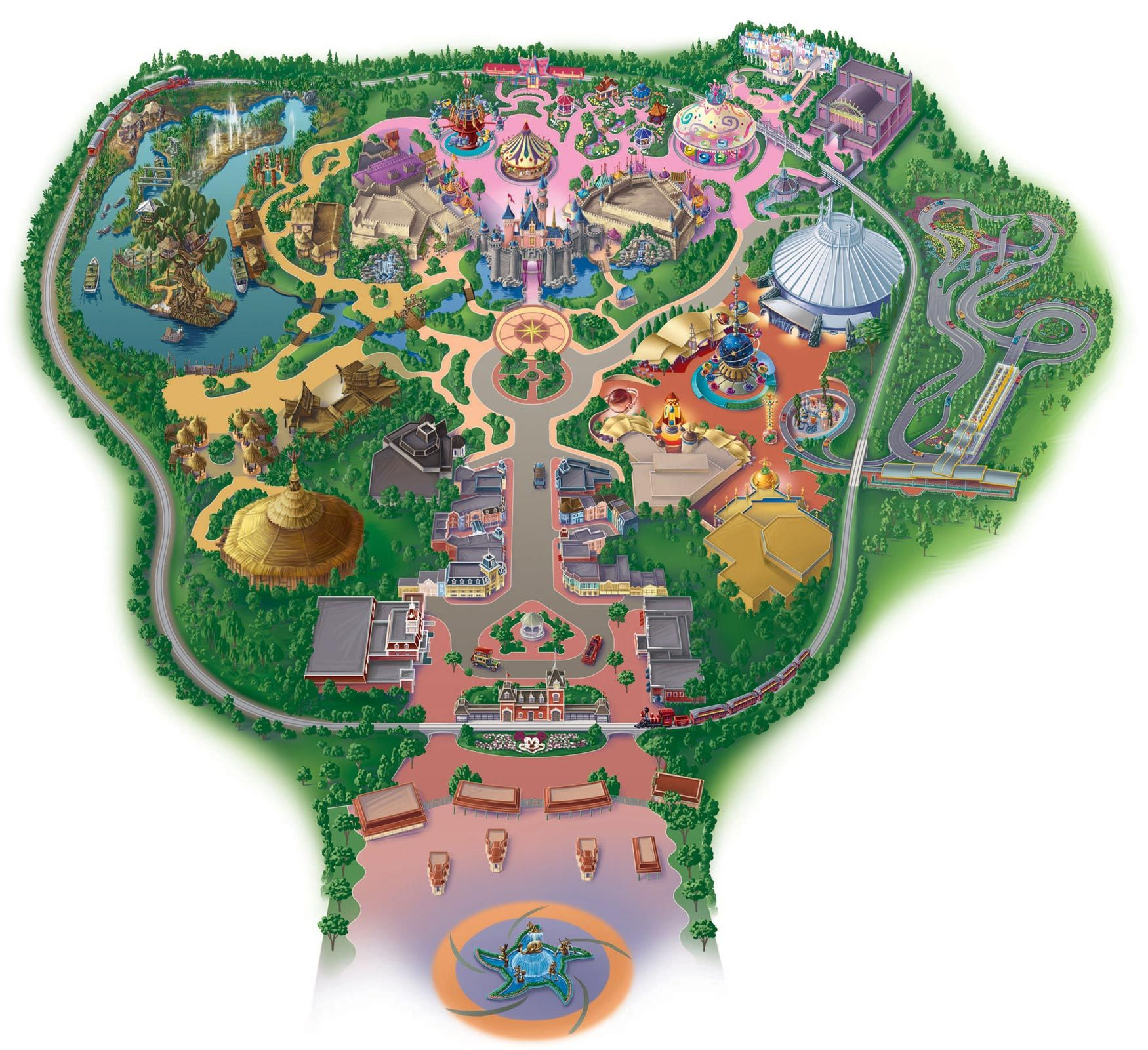 Hong Kong Disneyland 2008 Map Disneyland Map Hong 