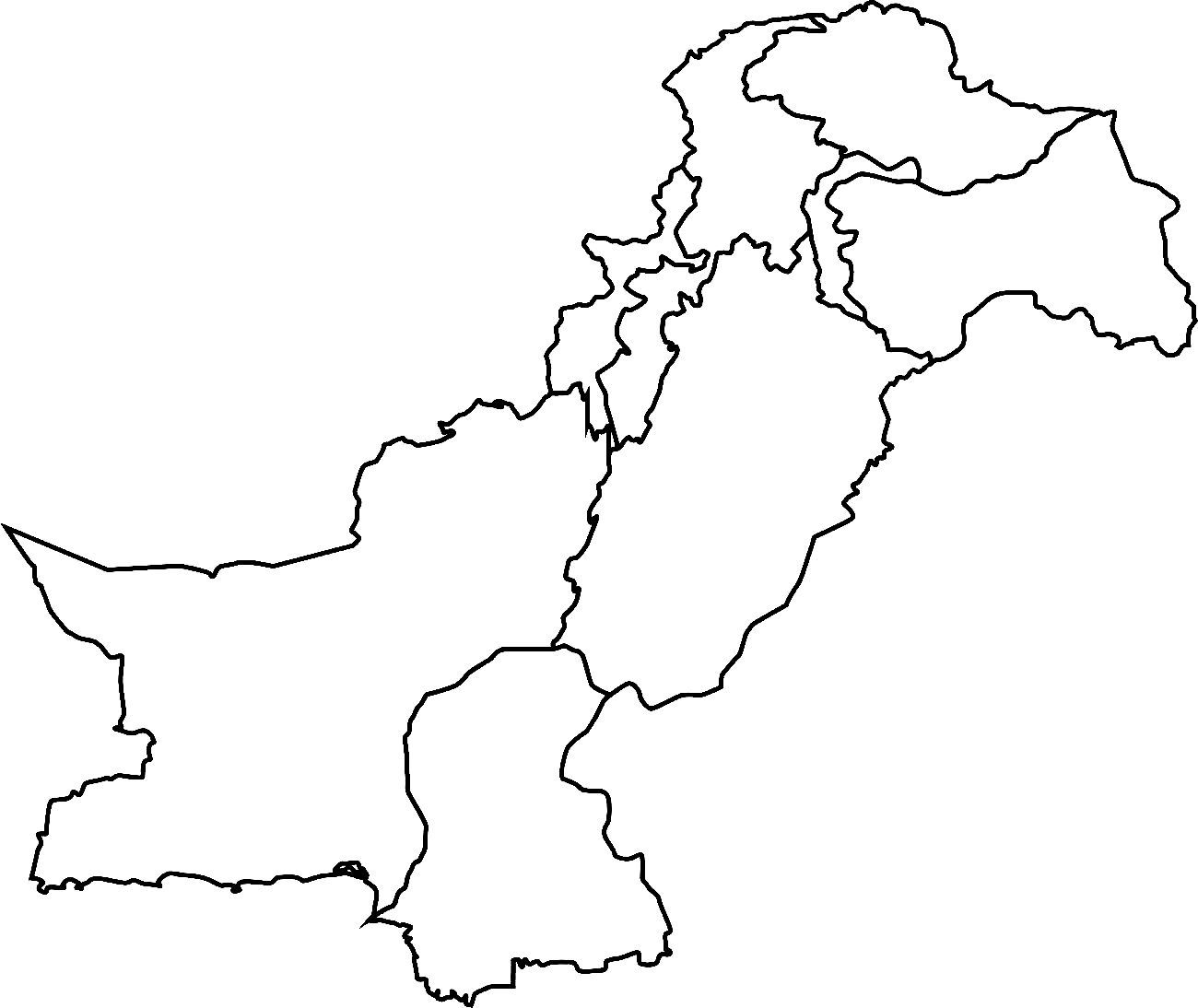 Image Result For Pakistan Map Outline Pakistan Map Map 
