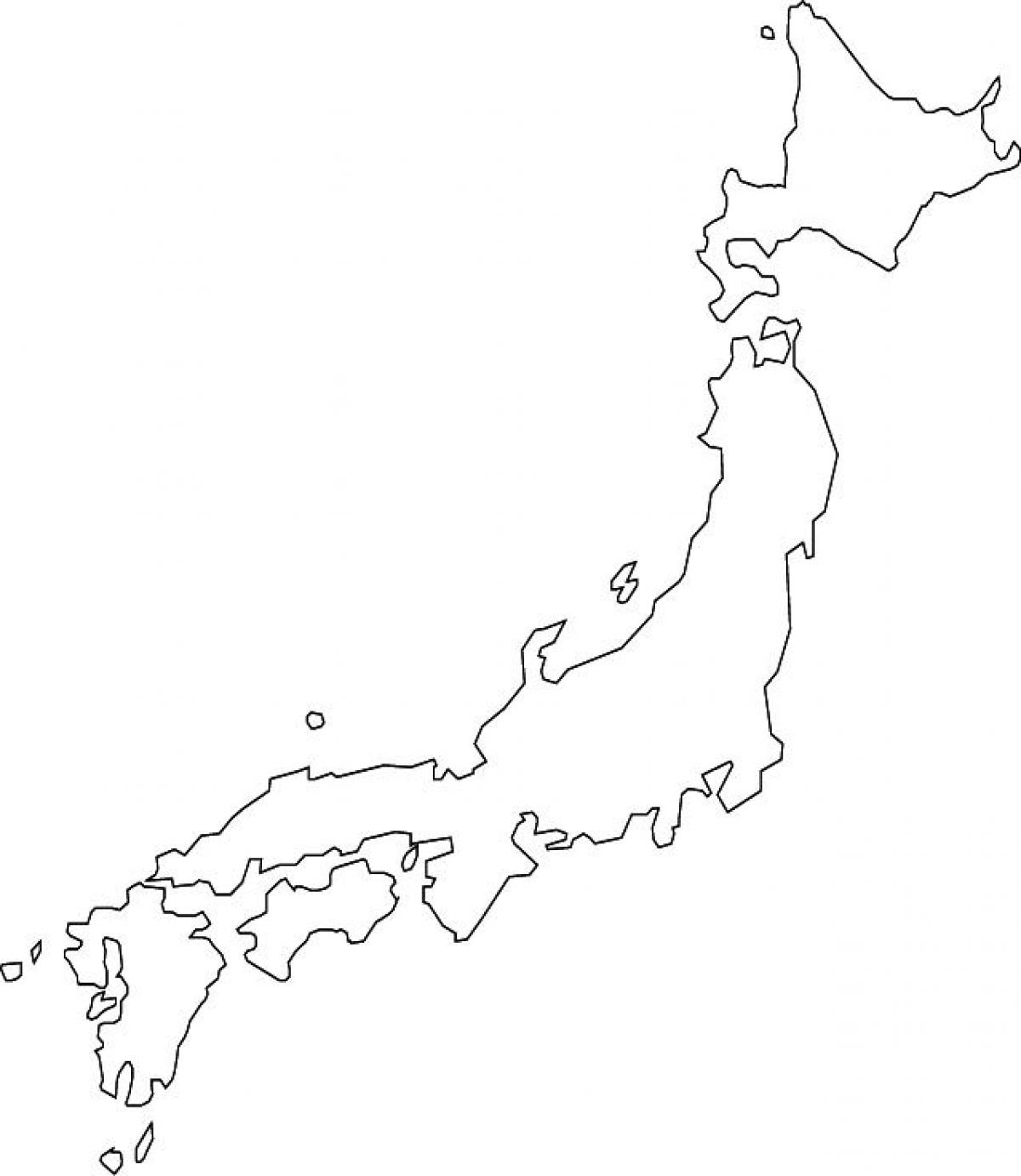 Japan Map Blank Map Of Japan Blank Eastern Asia Asia 