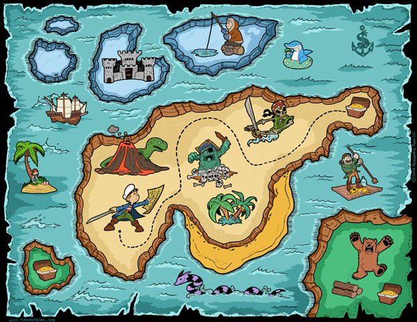 Kal z Kincses T rk p Treasure Maps Pirate Treasure Maps 