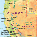Karte Von Westk ste USA Region In Vereinigte Staaten