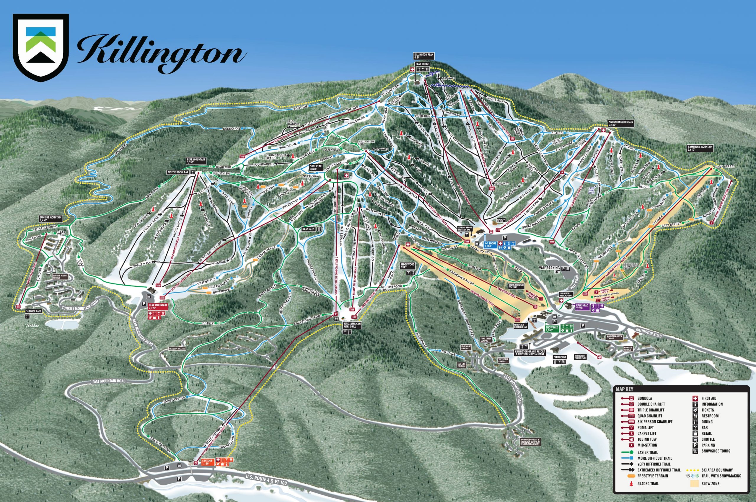 Killington Ski Trail Map Free Download