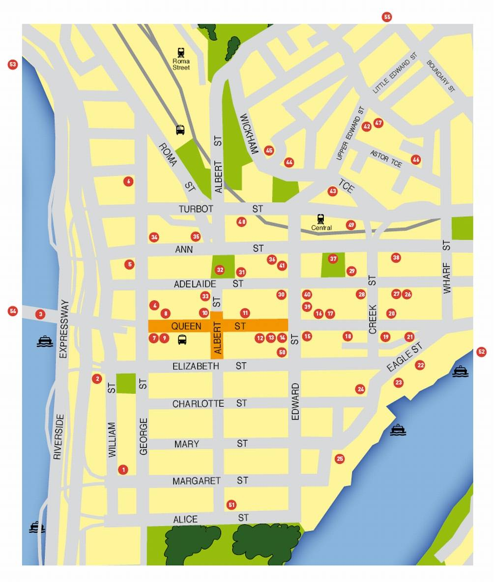 Large Brisbane Maps For Free Download And Print High 