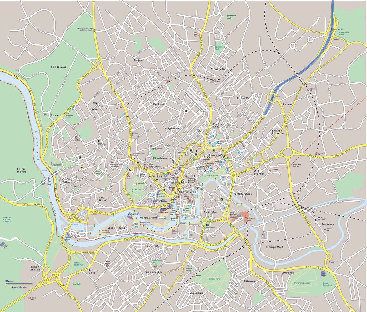 Large Bristol Maps For Free Download And Print High 