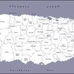 Large Detailed Administrative Map Of Puerto Rico Puerto
