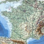 Large Detailed Map Of France With Cities Printable Road
