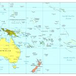 Large Detailed Political Map Of Australia And Oceania With