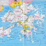 Large Detailed Road Map Of Hong Kong Hong Kong Asia