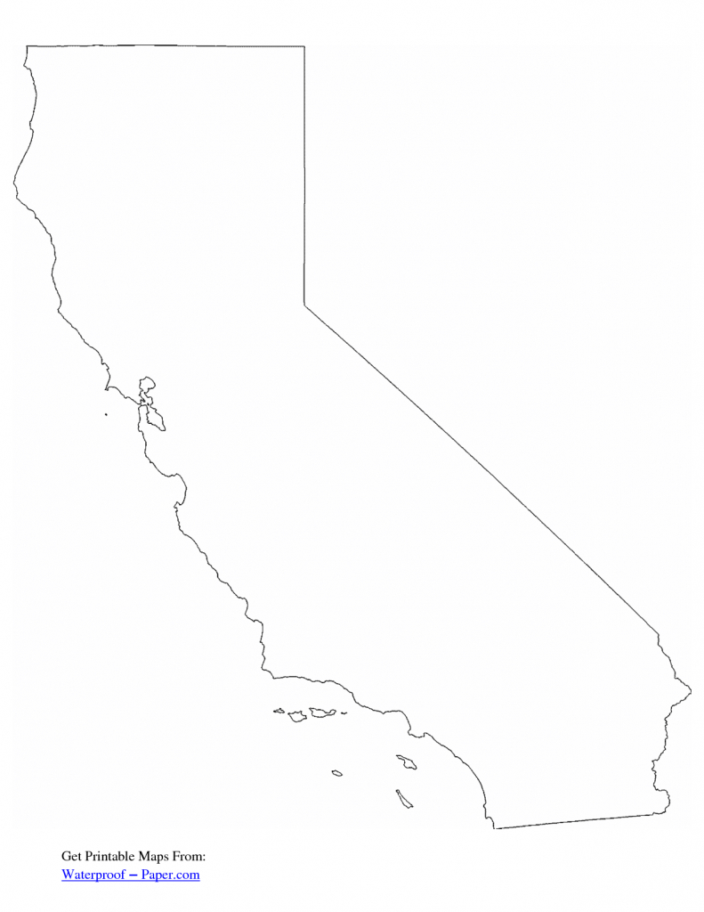Large Outline Map Of California Map Of Usa District 