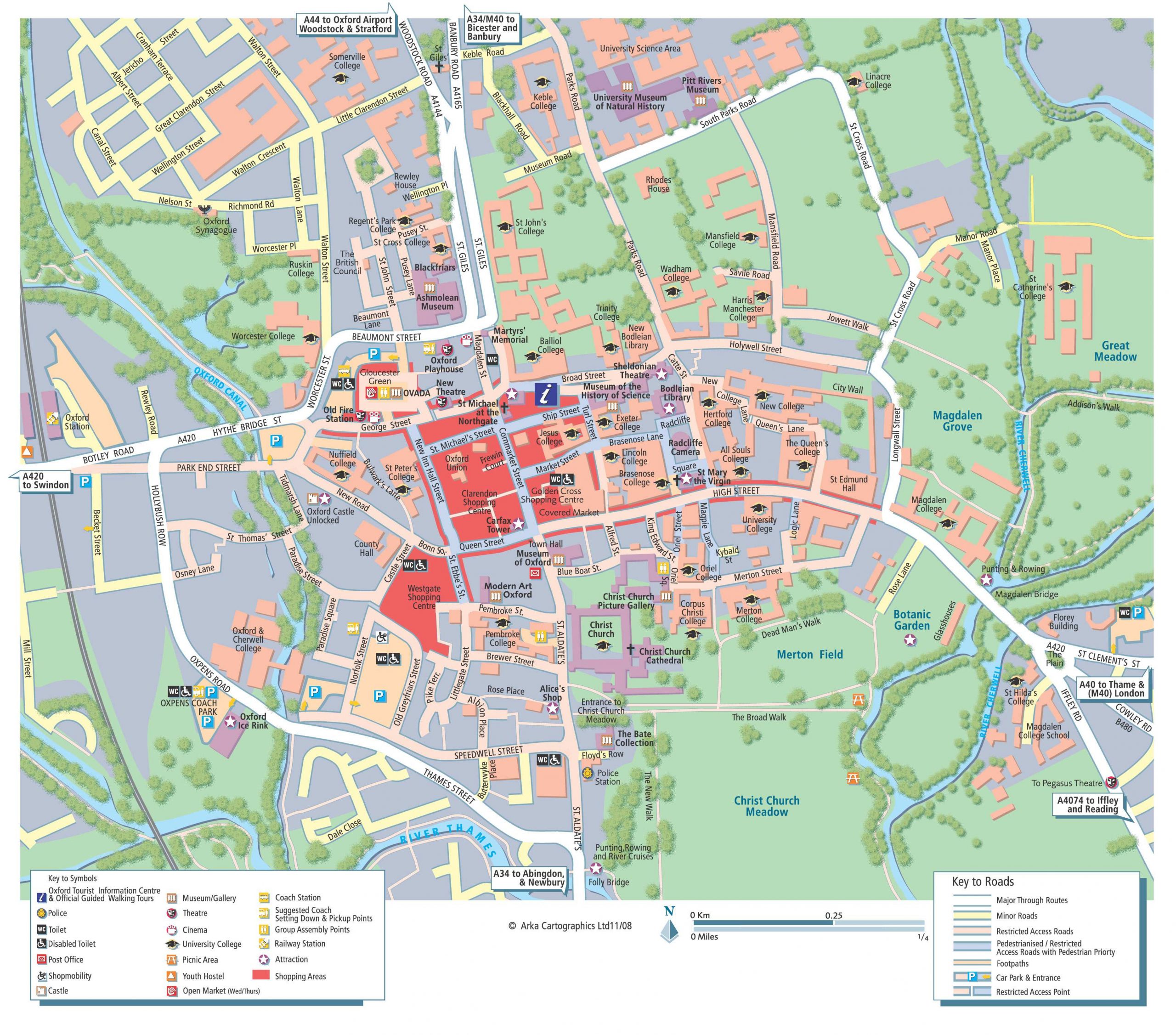 Large Oxford Maps For Free Download And Print High 
