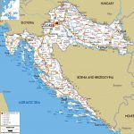 Large Road Map Of Croatia With Cities And Airports