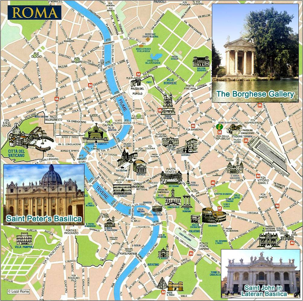 Large Rome Maps For Free Download And Print High 