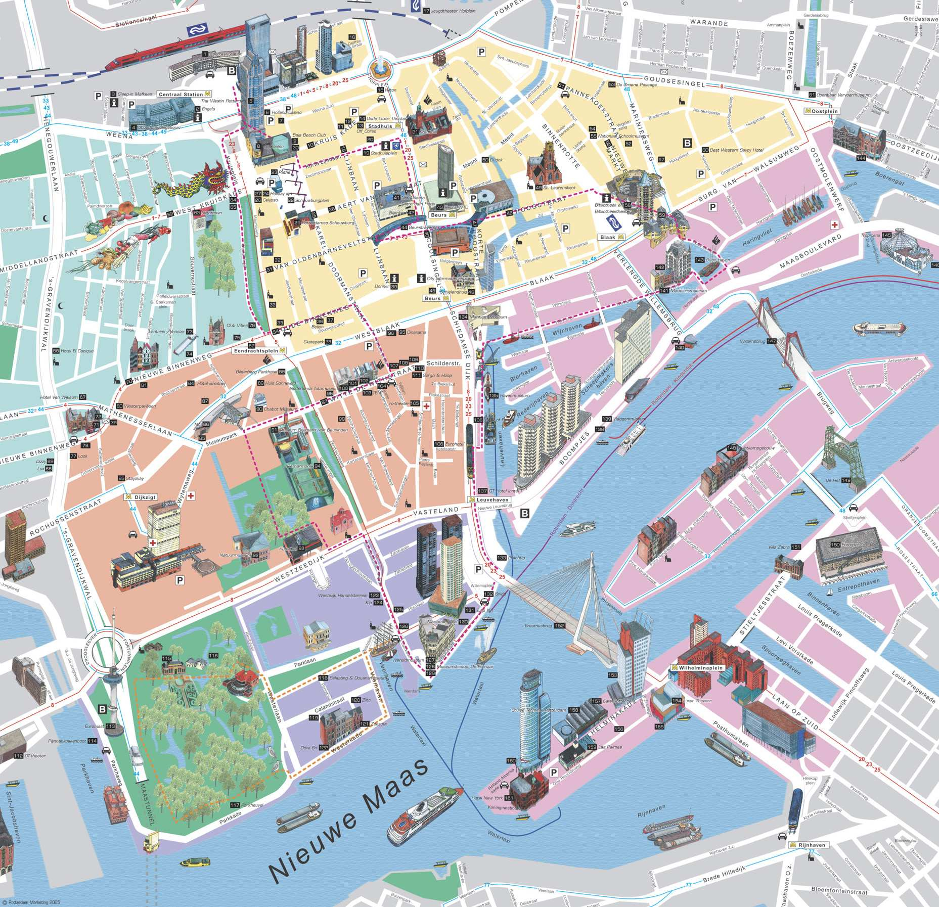 Large Rotterdam Maps For Free Download And Print High 