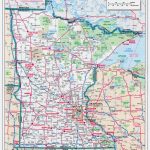Large Scale Roads And Highways Map Of Minnesota State With