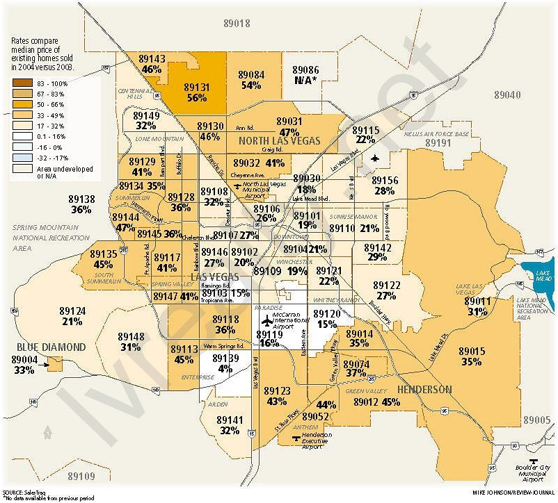 Las Vegas Zip Code Map Printable Zip Realty Las Vegas 