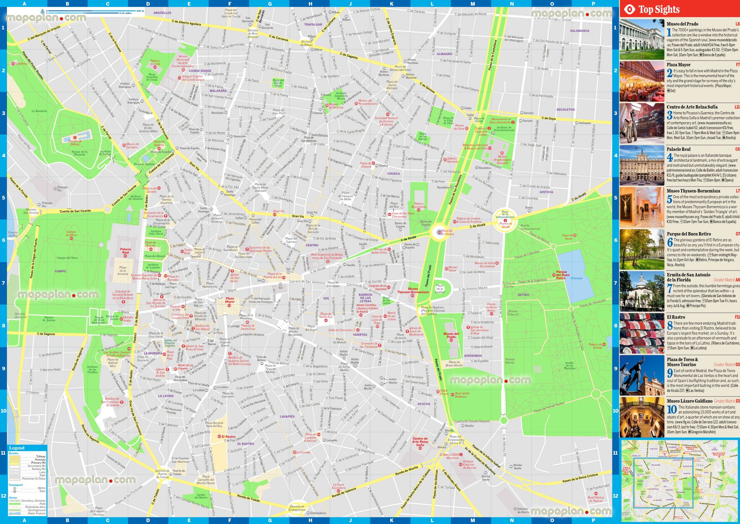 Madrid Map Central Madrid Spain Visitor S Map Madrid Map Central Madrid Spain Visitor s Map