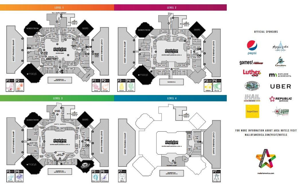 Mall Of America Shopping Plan Mall Of America Mall America