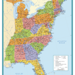 Map Of Eastern Us States And Capitals Unique Blank
