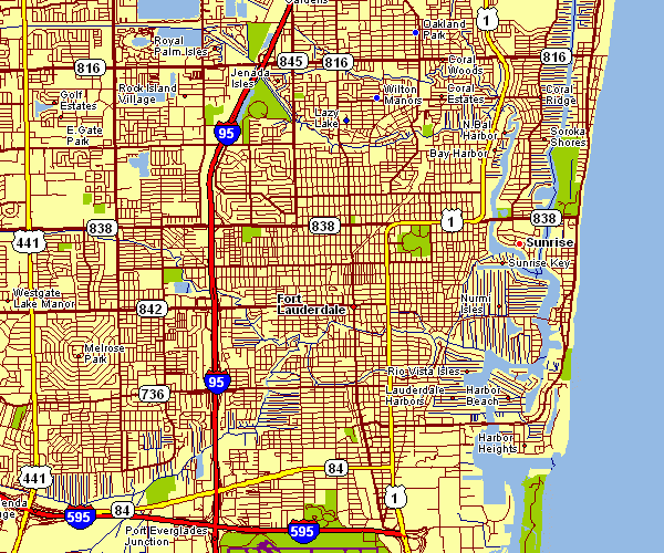 Map Of Fort Lauderdale Florida Terminal Map
