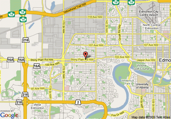 Map Of Howard Johnson Hotel Edmonton Ab Edmonton