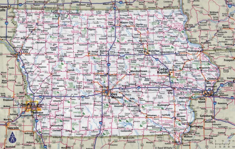 Map Of Iowa Full Size Gifex